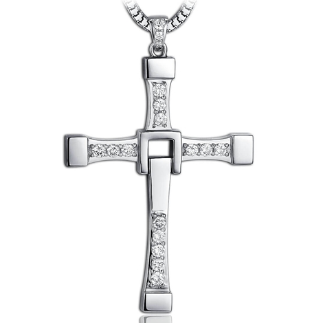 Крест Доминика Торетто с серебрянной цепочкой