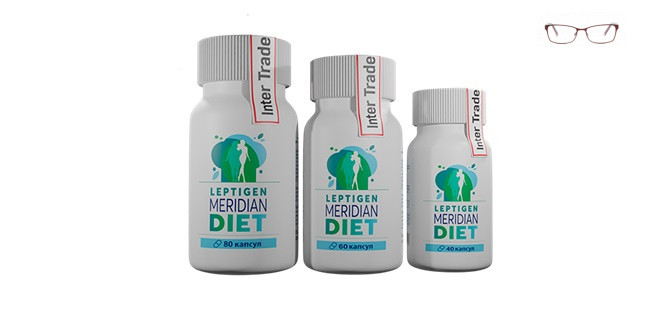 Капсулы Leptigen Meridian Diet для похудения