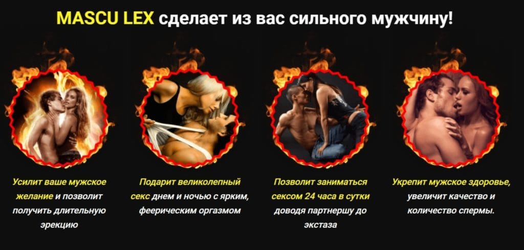 Mascu Lex (Маскулекс) - принцип действия препарата